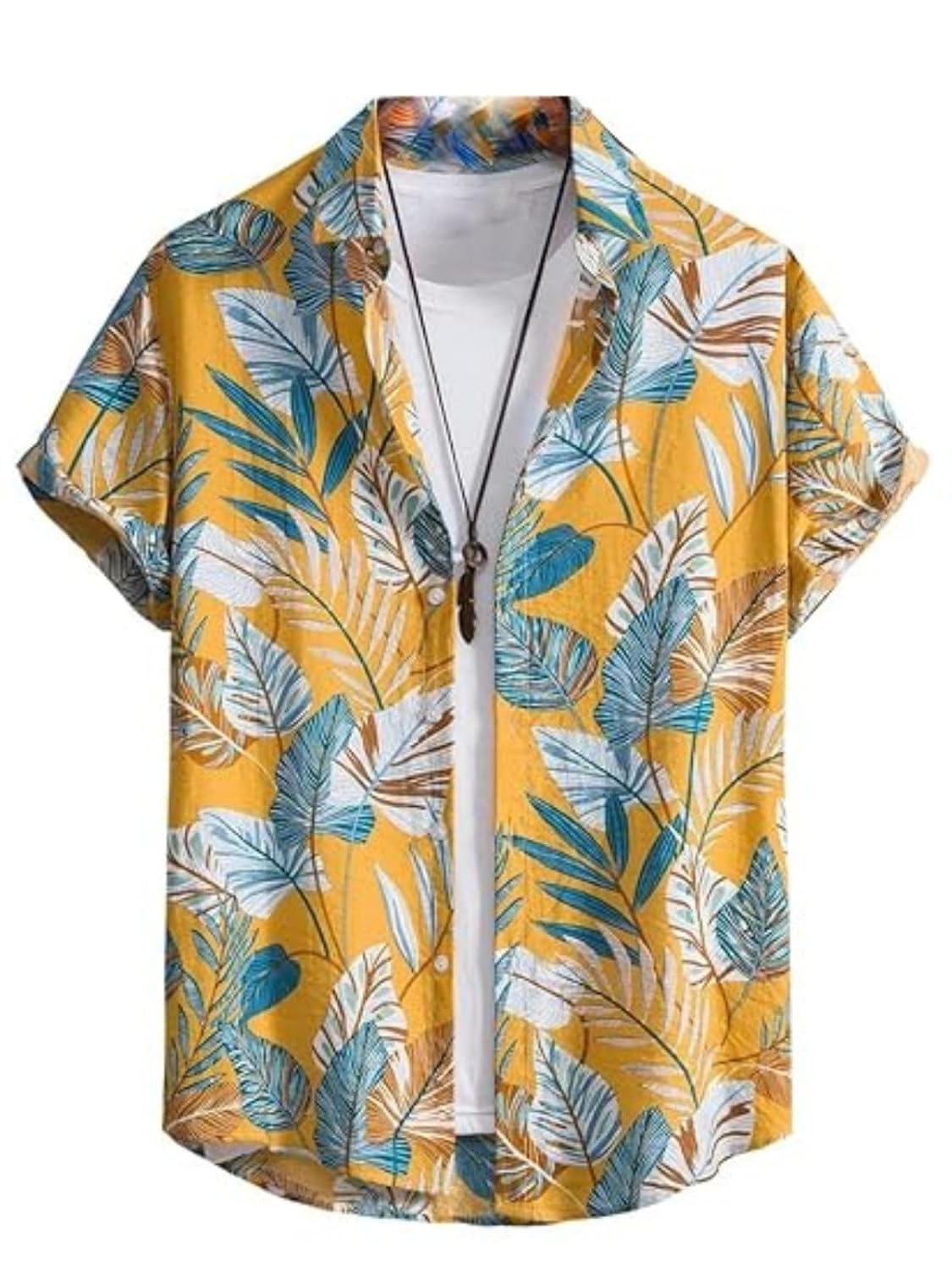 Leriya Fashion Men's Rayon Shirt - Summer Button Down Shirts | Half Sleeve Printed |Formal |Casual S - Authentic Leriya Clothing | UrbanThreads