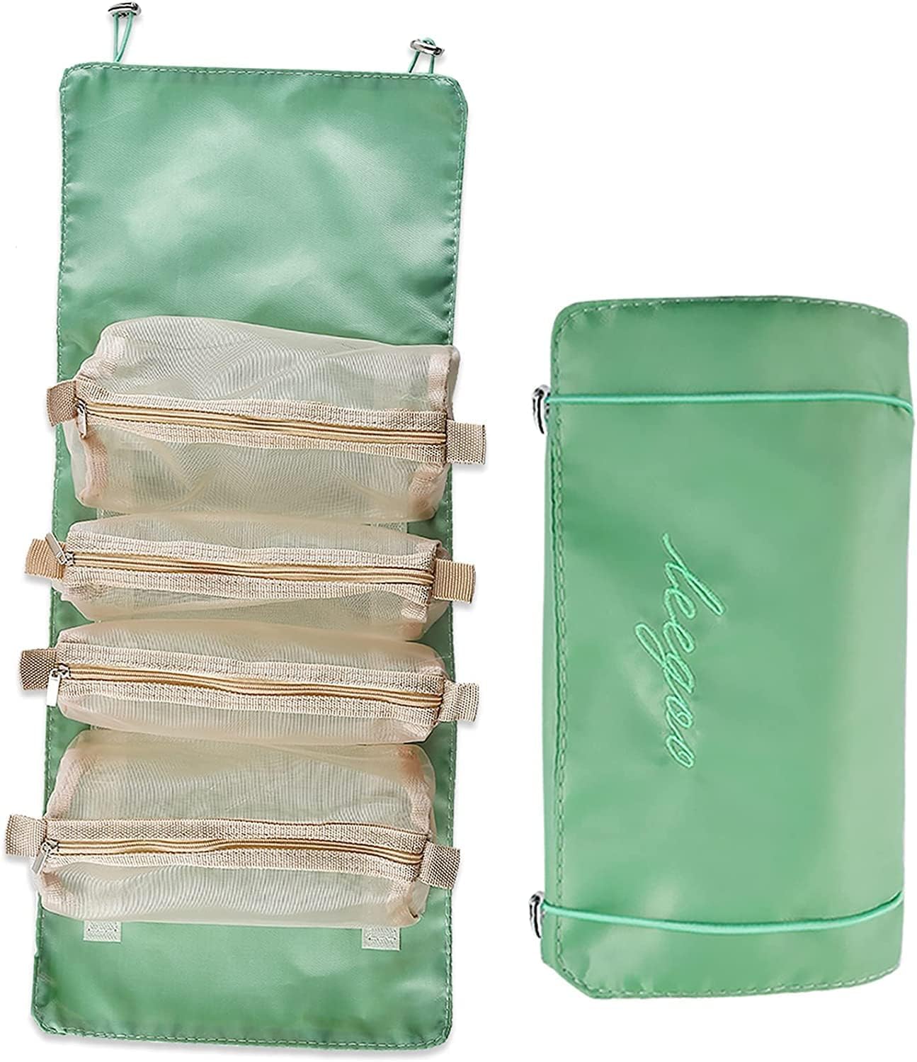 JD FRESH 4 in 1 Large Capacity Makeup Organizer Pouch