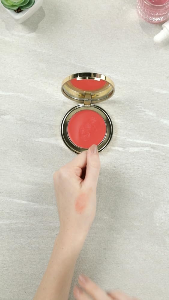 Lakme 9 to 5 Powerplay Velvet Crème Blush Soft Coral 9gm - Image 3