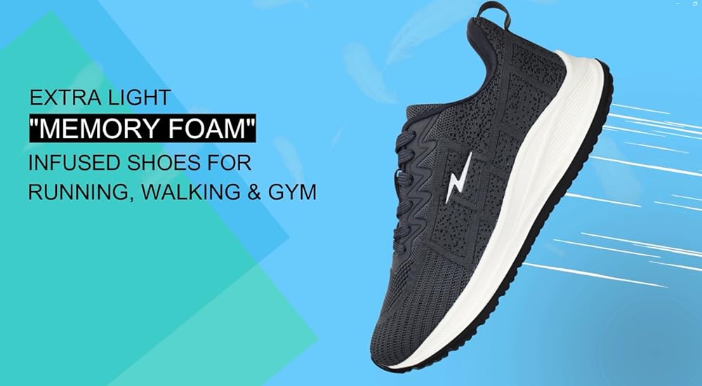 ATHCO Mens Koach Memory Foam Comfort Shoes|Running|Walking|Training|Gym|Jogging|Sneaker|Athletic|Lac - Authentic ATHCO Footwear | UrbanThreads - Image 3