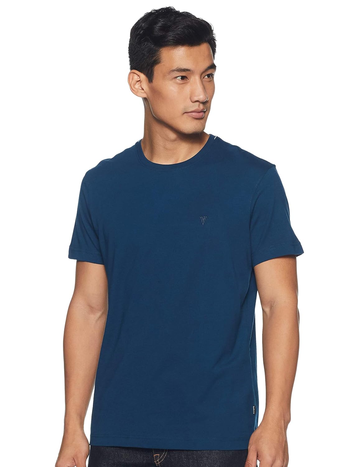 Van Heusen Men's Cotton Regular Fit Athleisure Smart Tech T-Shirt - Easy Stain Release, Anti Stat, U - Authentic Van Clothing | UrbanThreads