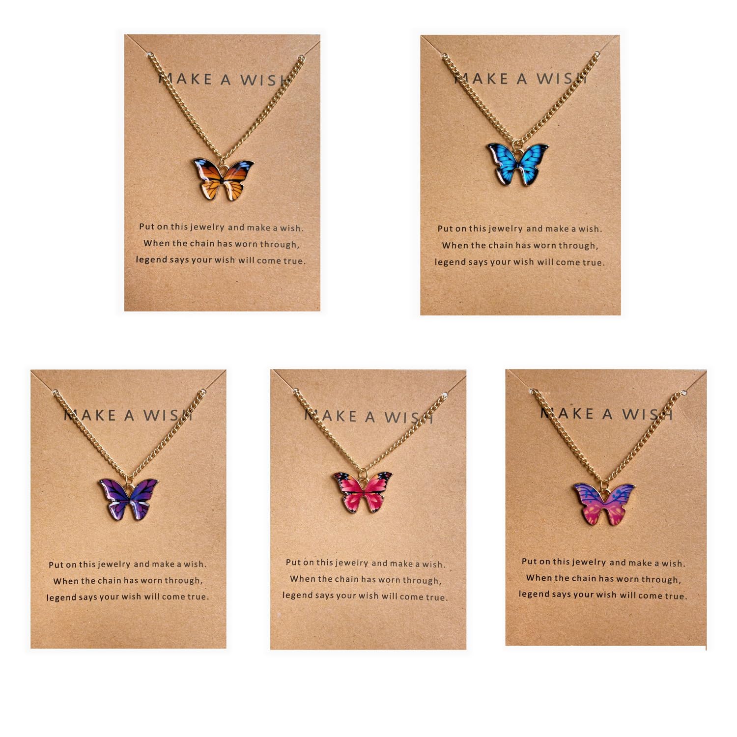 Shining Diva Butterfly Jewellery Necklace Set for Women