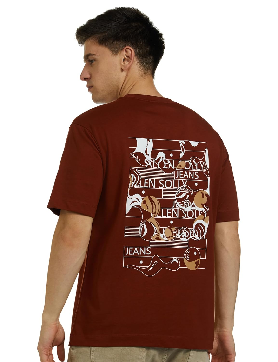 Allen Solly Men Cotton Regular Fit Drop Shoulder T-shirt