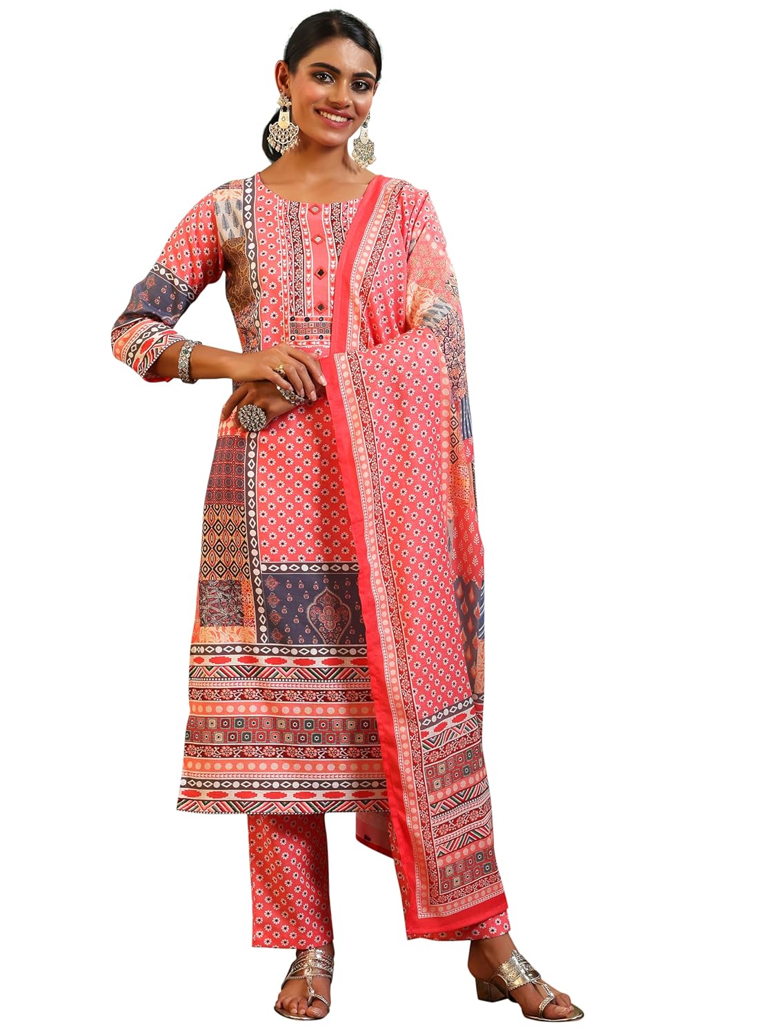 Floral Linen Kurta Set: Vibrant Style & Effortless Comfort | UrbanThreads