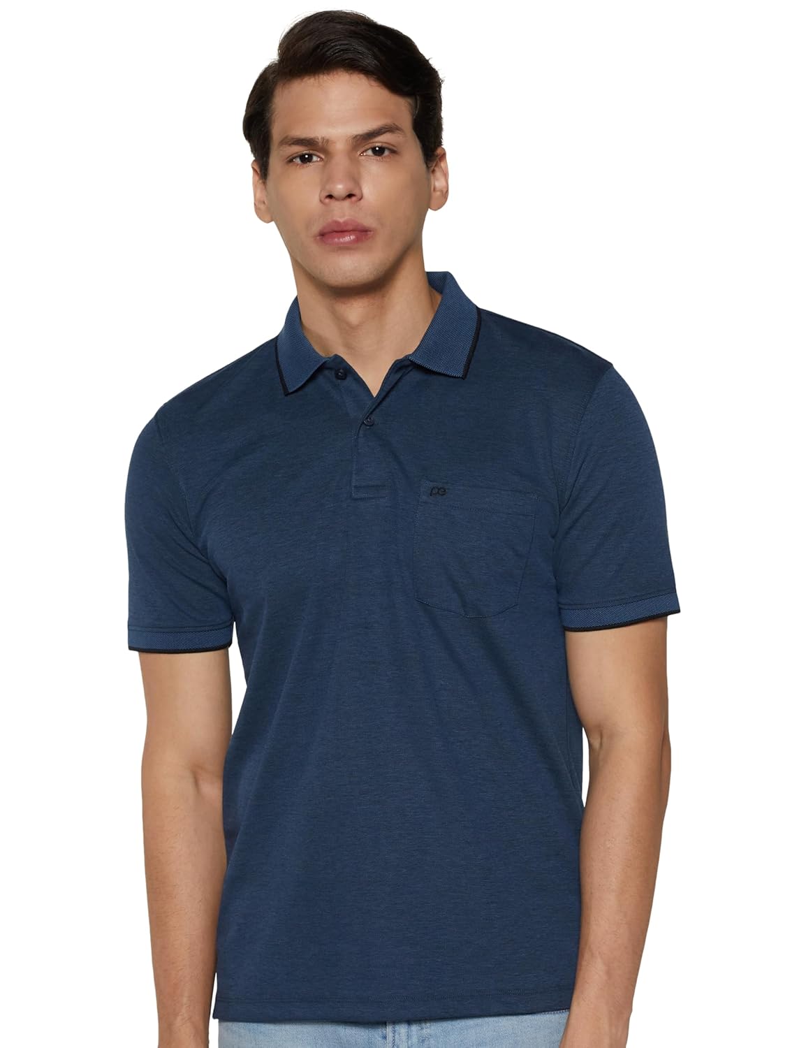 Peter England Men's Regular Fit Half Sleeve Polo T-Shirt