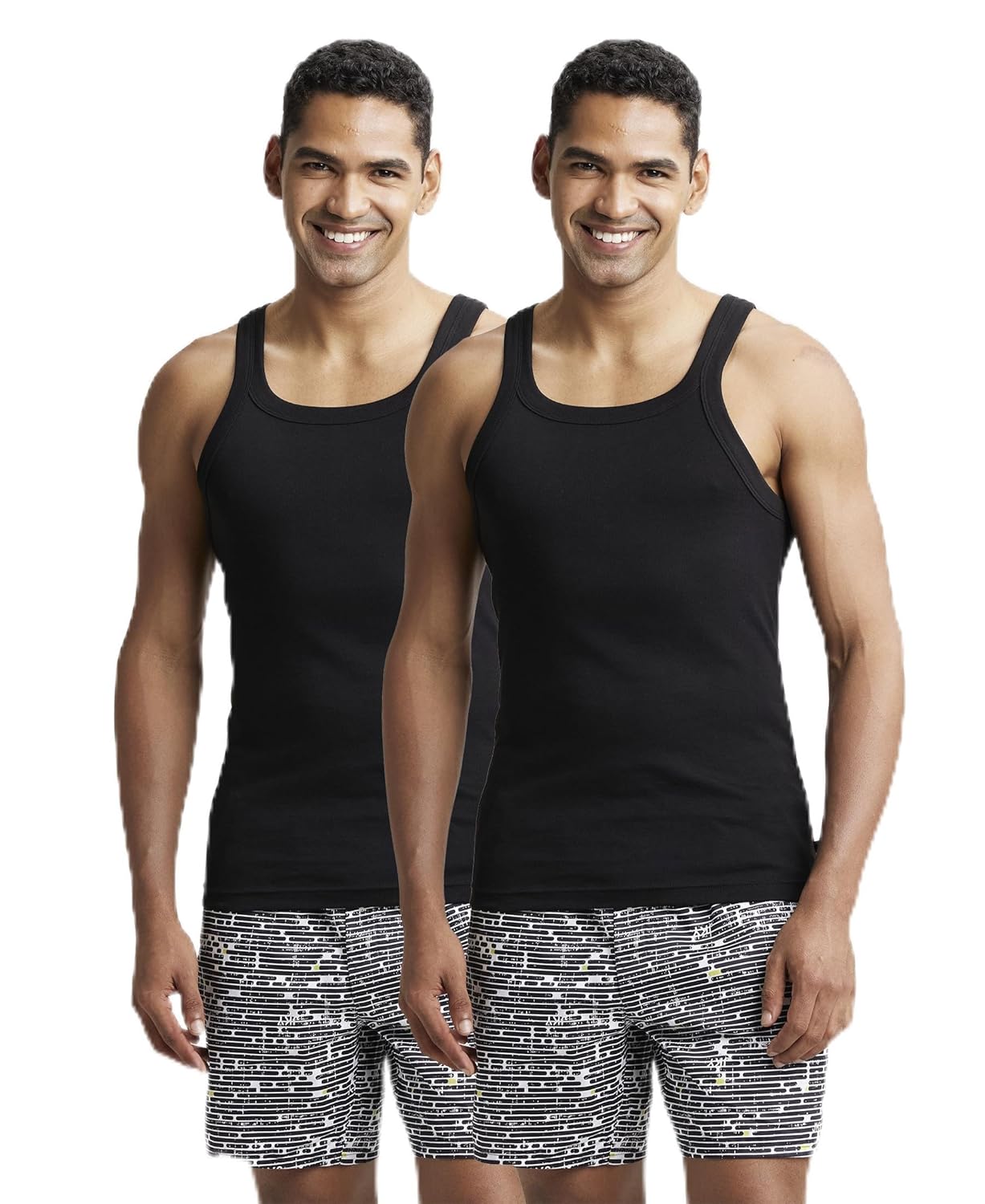 Jockey US26 Men's Super Combed Cotton Rib Gym Vest