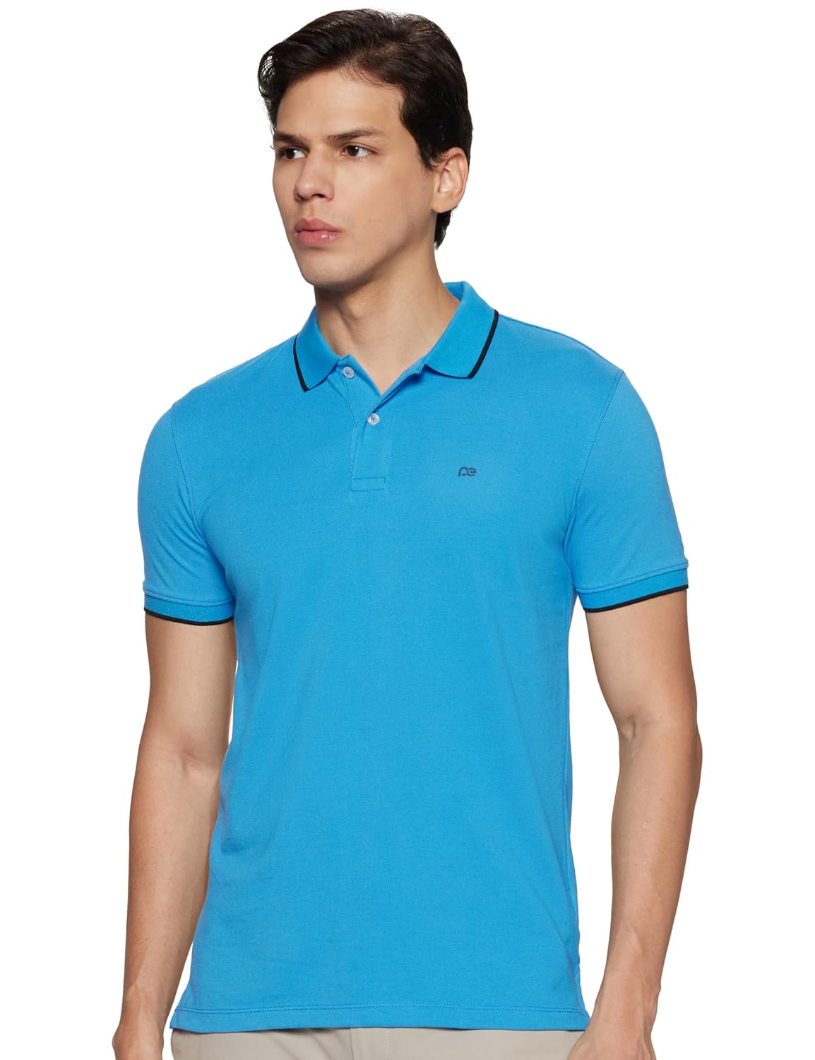 Peter England Men's Snug Fit Solid Polo T-Shirt