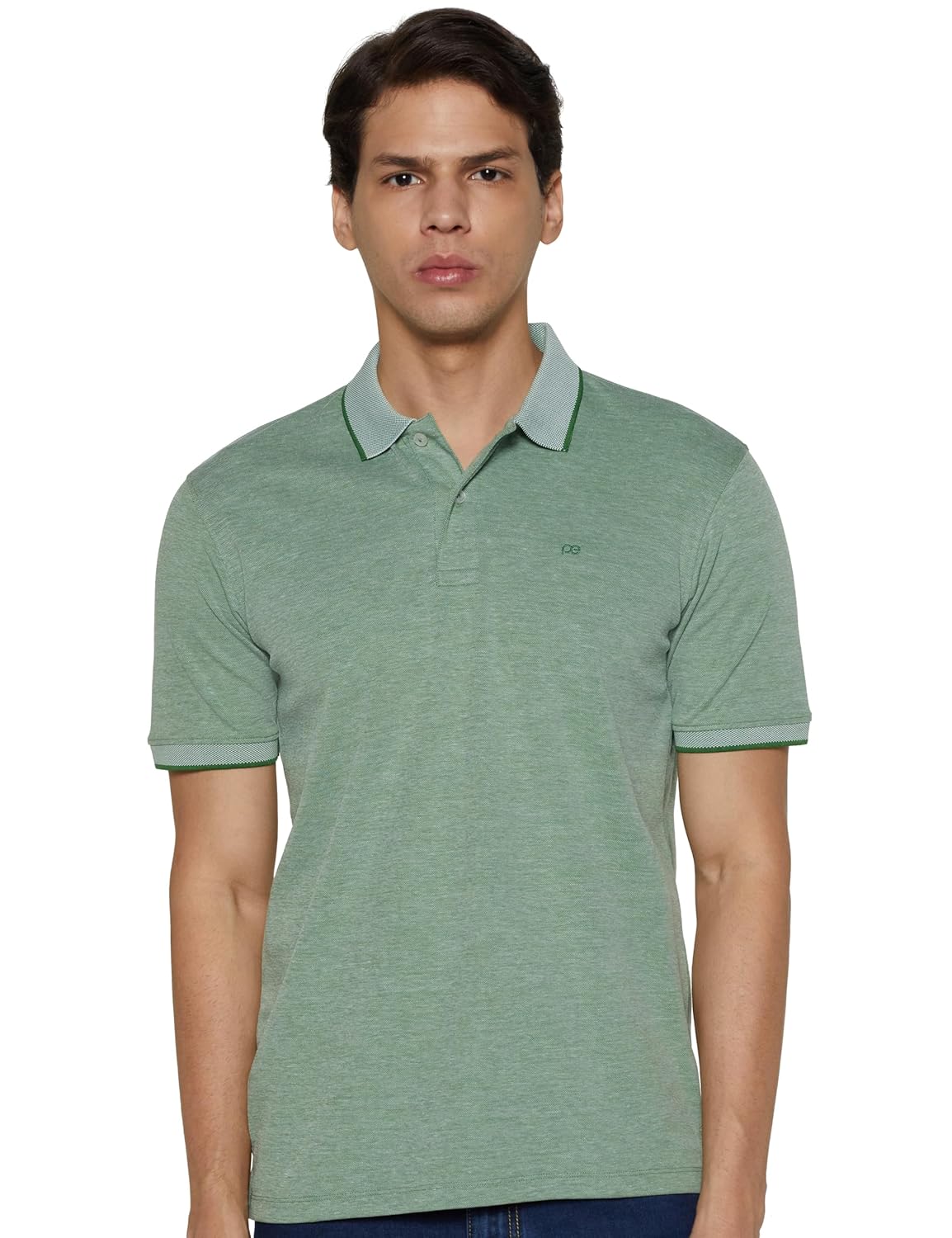 Peter England Men's Regular Fit Half Sleeve Polo T-Shirt