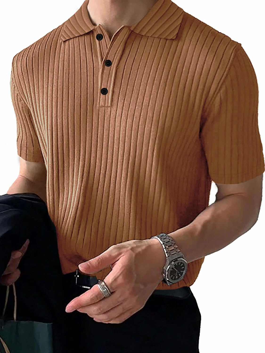 Noble Monk Relax Fit Polo Neck T-Shirt - Authentic Noble Clothing | UrbanThreads