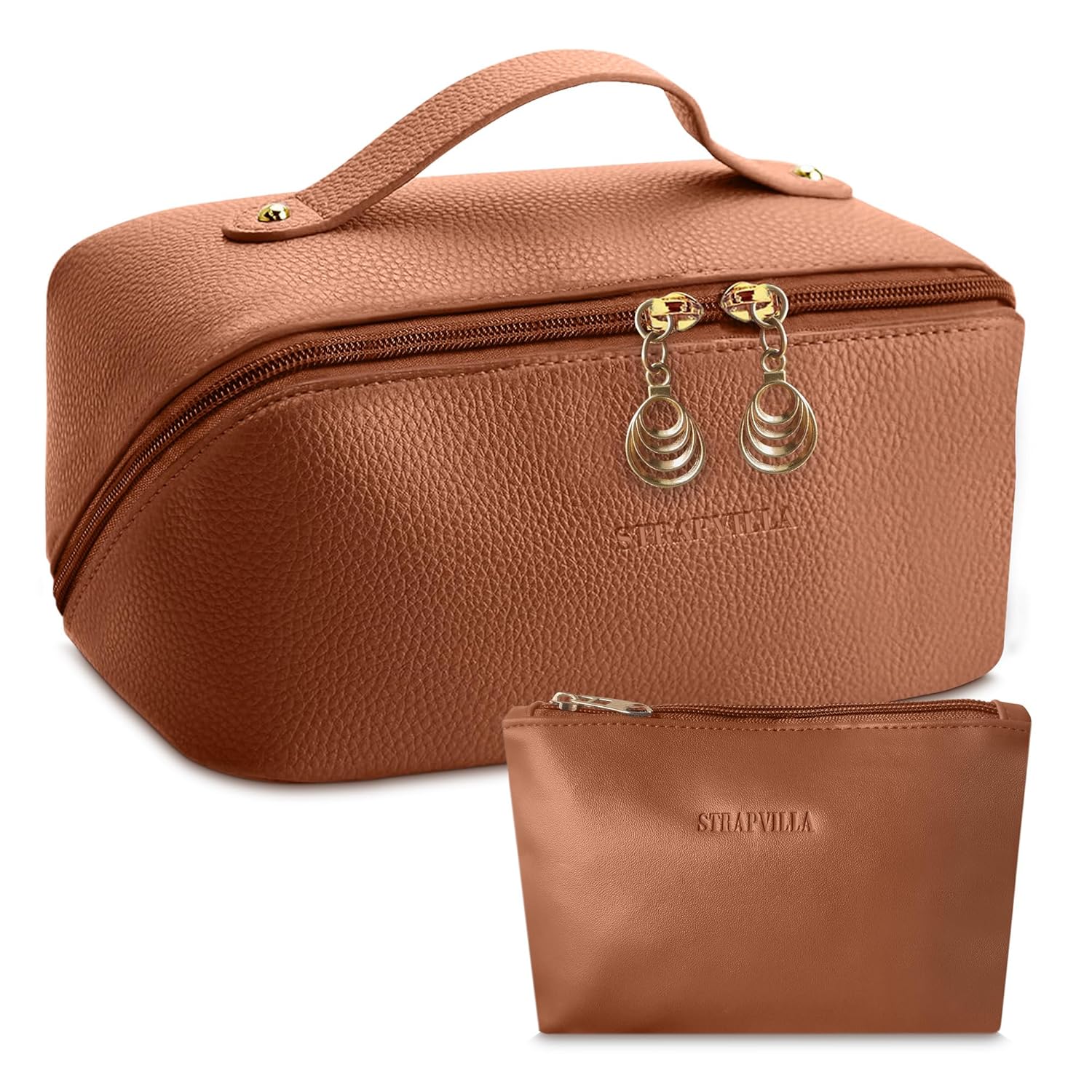 STRAPVILLA Makeup Organizer Bag Large Waterproof Pouch Women