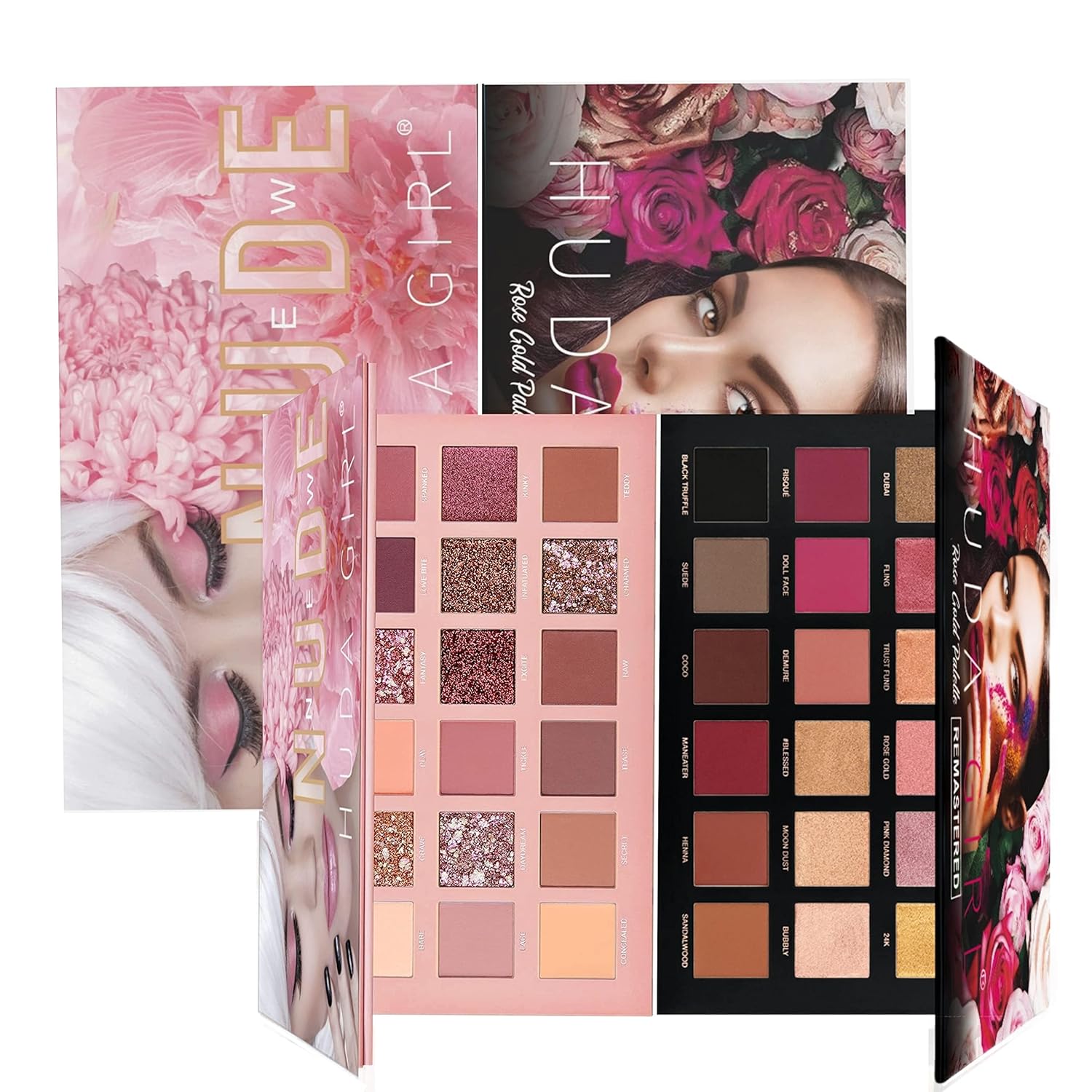 HUDA GIRL Rose Gold Remastered Nude Edition Eyeshadow Palette