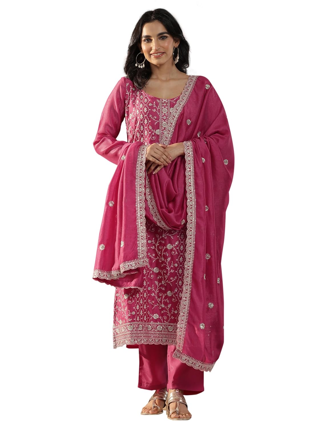 Libas Women's Silk Blend Kurta Set - Authentic Libas Clothing | UrbanThreads