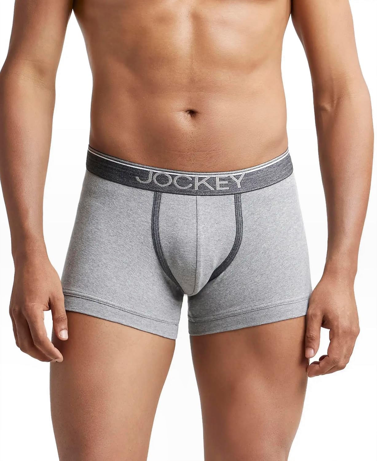 Jockey 8015 Men's Super Combed Cotton Rib Solid Trunk